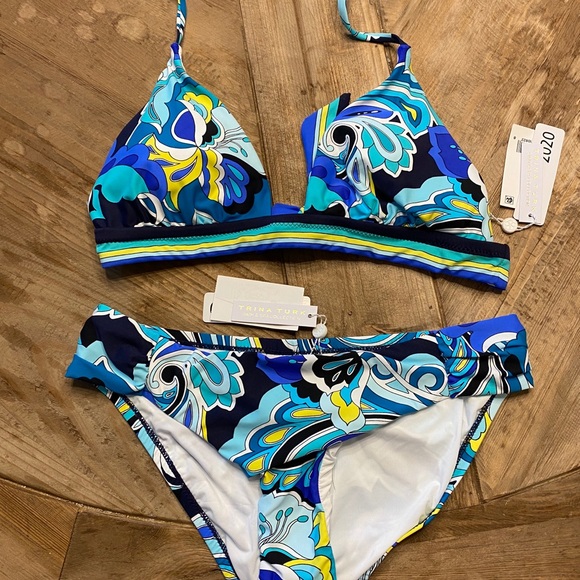 NWT Trina Turk Multi-colored Bikini size 10